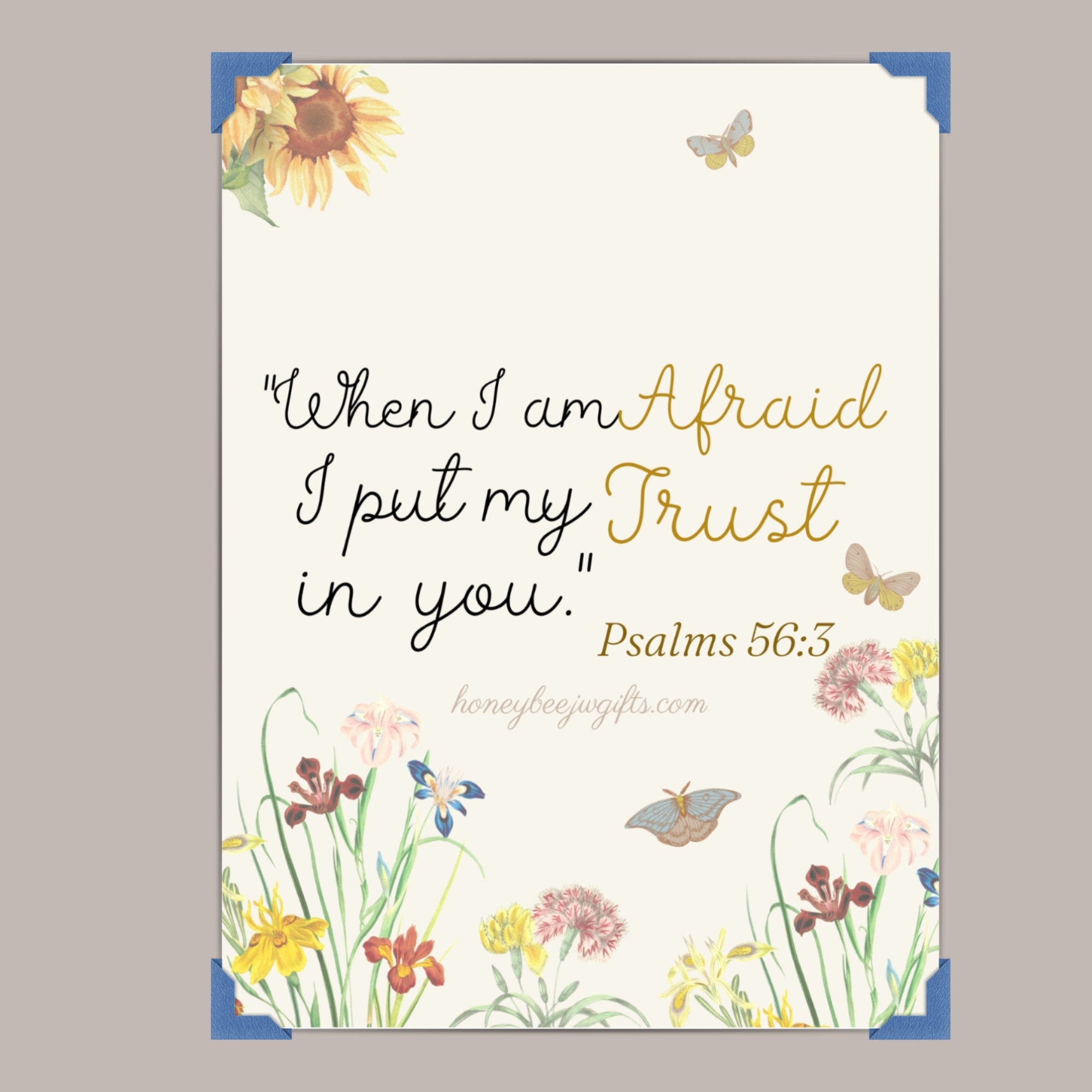 Jw 2024 Year Text Digital Printable of Psalms 56:3 for Frames or Magnets - Etsy