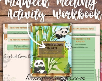 Midweek Meeting OCLAM Children's Printable Activity Book Download/JW Kids Notebook/Jw Printable Kid Activities