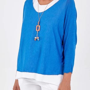 Double layer necklace tops