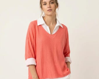 Double Layer Collar top