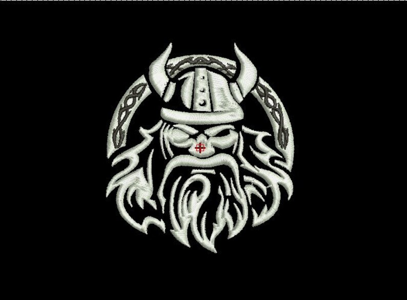 Silhouette of Odin Embroidery Design 2 Sizes Downloadable | Etsy