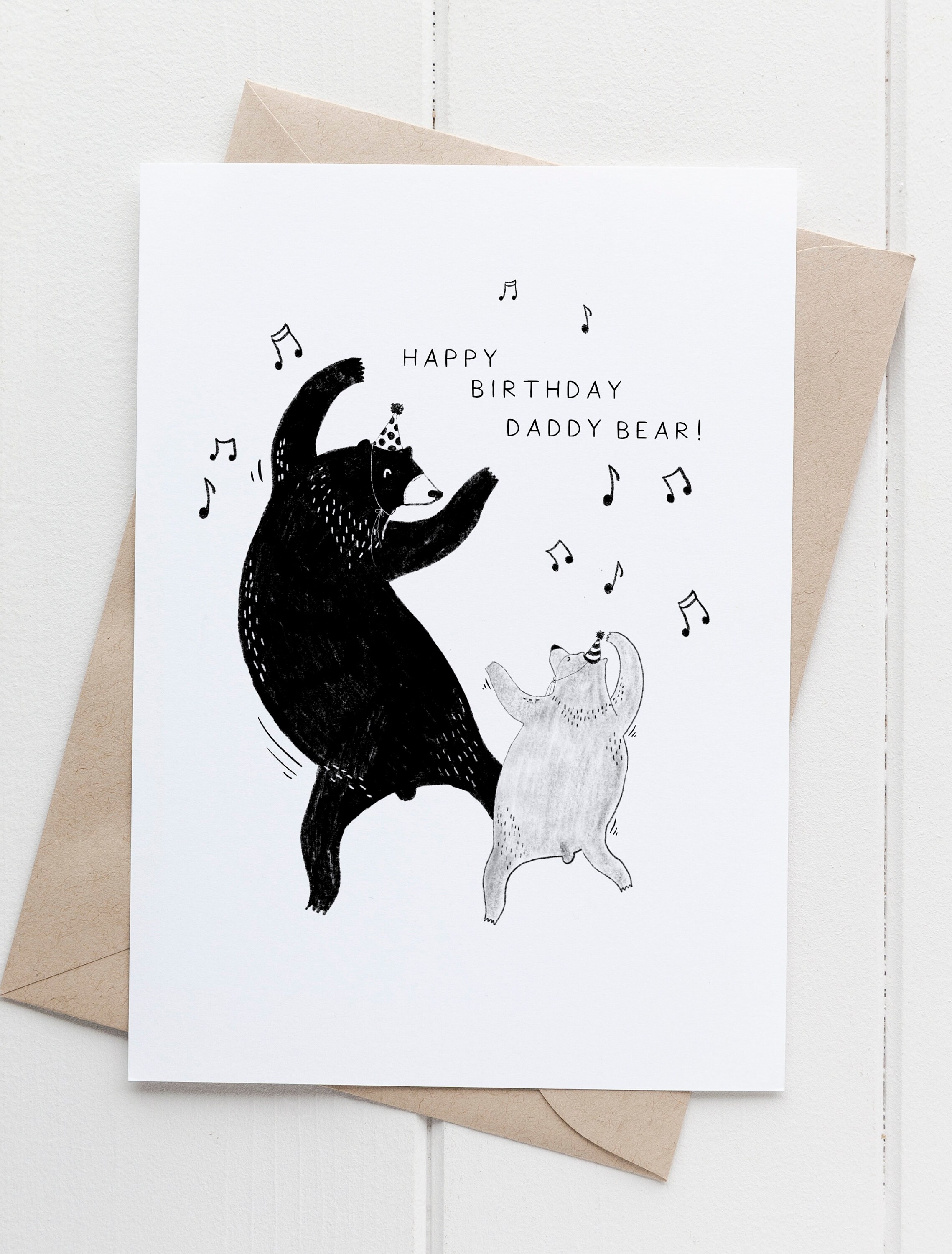 Daddy Bear Birthday Card Dad From Daughter Funny Daddy Card - Etsy Daddy Bear Birthday Card Dad From Daughter Funny Daddy Card - Etsy