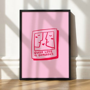 Queer Love polaroid-kunstafdruk | Queer, LGBTQ+ woondecoratie