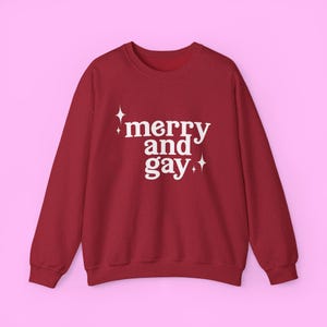 Frohe und Gay Weihnachtspullover | LGBTQ+ Weihnachts-Sweatshirt