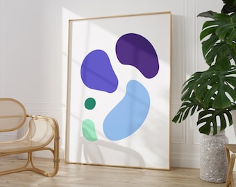 Subtle Gay Pride Abstract Art Print, LGBTQ Home Decor