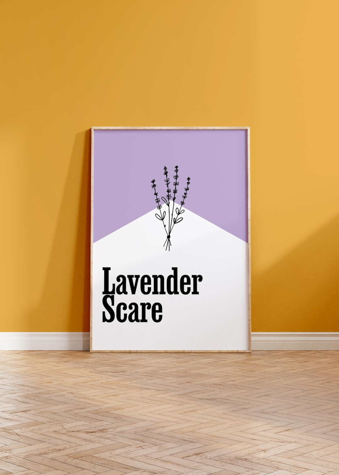Lavender Scare Art Print | Vintage Queer History Poster