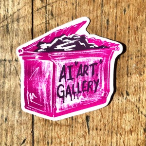 Anti AI Sticker Bundle | Handmade, absolutely no artificial intelligence, sticker pack | Gifts for artists and art lovers! image 3