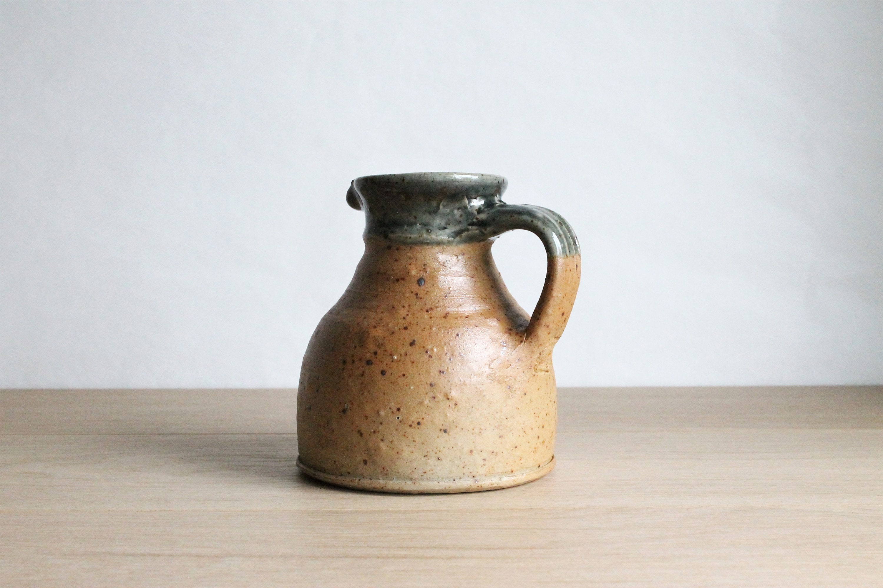 Français Vintage Des Années 70 Pierre Digan et Janet Stedman Poterie en Grès Fait à La Main Petit Pi