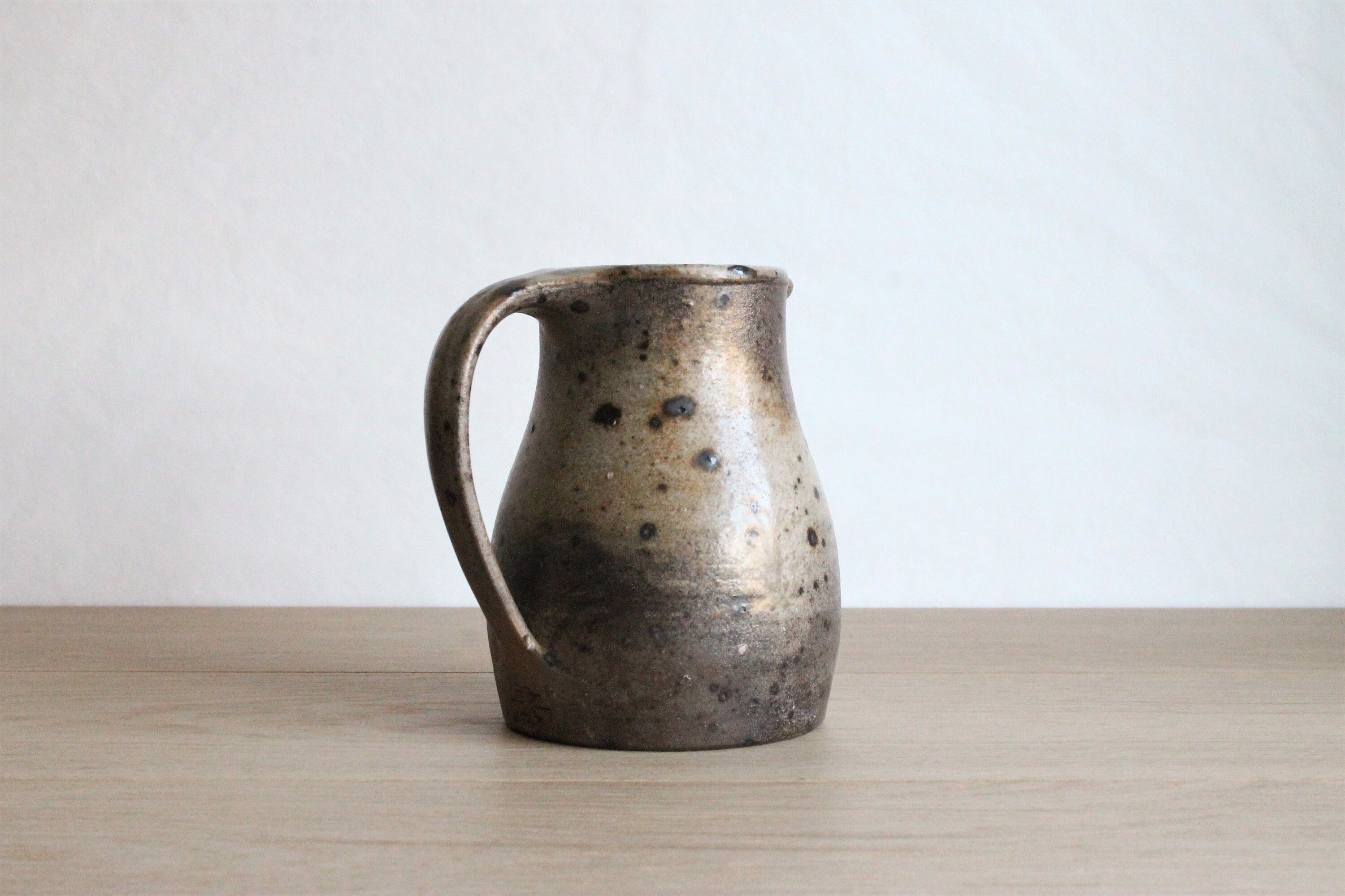 Français Vintage Années 60 Robert Deblander Poterie en Grès Fait à La Main Petit Pichet ou Crémeau, 