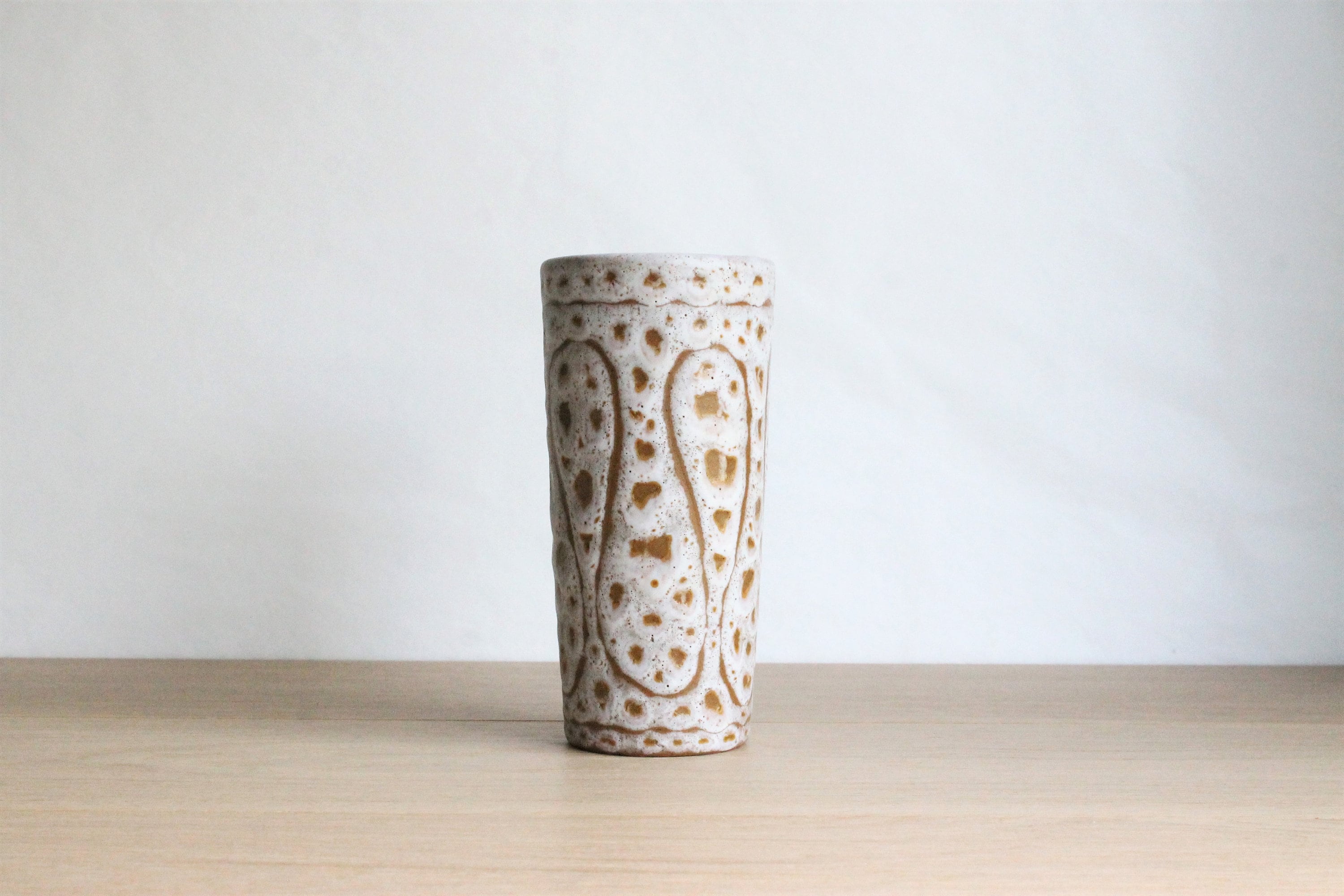 Français Vintage 50S 60S Jean Austruy Vase en Poterie Fait à La Main
