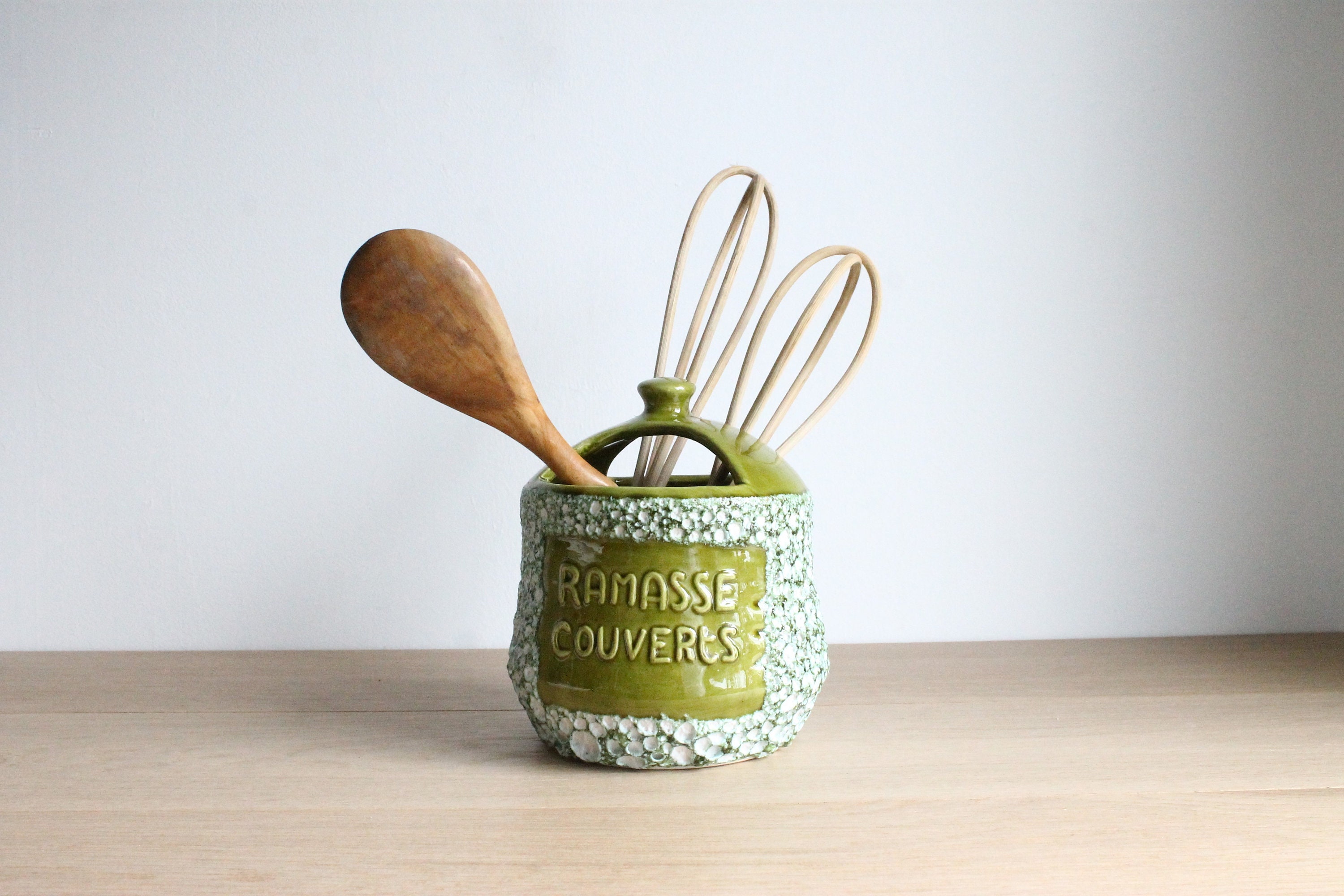 Mid Century Modern Utensil Holder — Back Bay Pottery