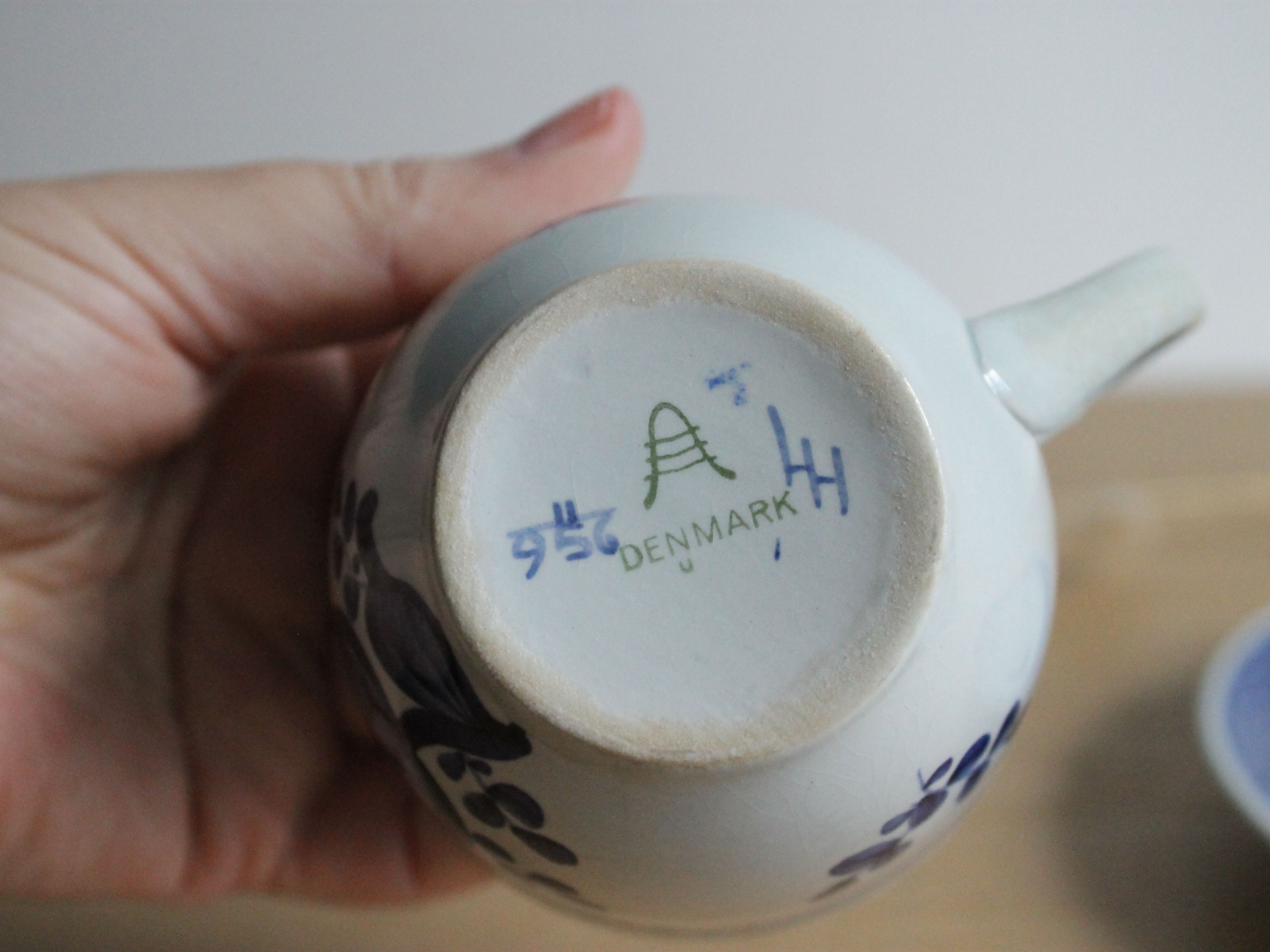 ヴィンテージのアルミニア・デンマーク製コーヒーカップ＆ソーサー 