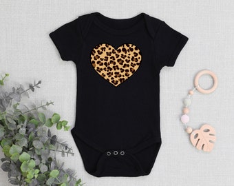 cheetah print baby onesie