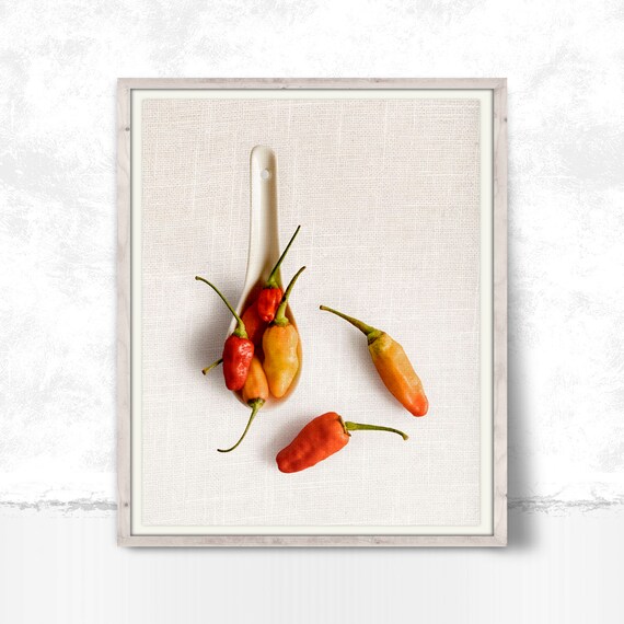 Red Hot Chili Peppers In Spoon Digital Download Spices Wall Etsy
