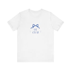 Unisex Jersey Short Sleeve Tee with &#39;01 Club&#39; Design, Casual T-Shirt, Birthday Gift, Club Merchandise, Everyday Wear, Gift for Friends