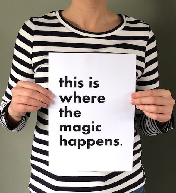 This Is Where The Magic Happens / Quote / A4 / Poster / Etsy