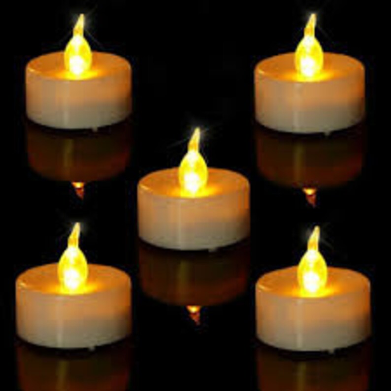 100Pack Battery Tea Lights Bulk Flameless Flickering Tea Etsy
