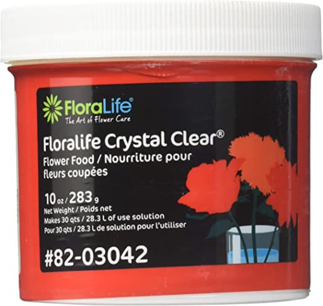 Floralife CRYSTAL CLEAR Flower Food 300 Powder, 10 Oz Etsy