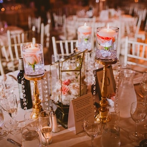 DIY Wedding Centerpiece 12 per Kit with Glass Cylinders. image 5