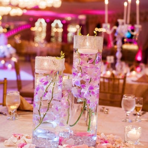 DIY Wedding Centerpiece 12 per Kit with Glass Cylinders. image 6