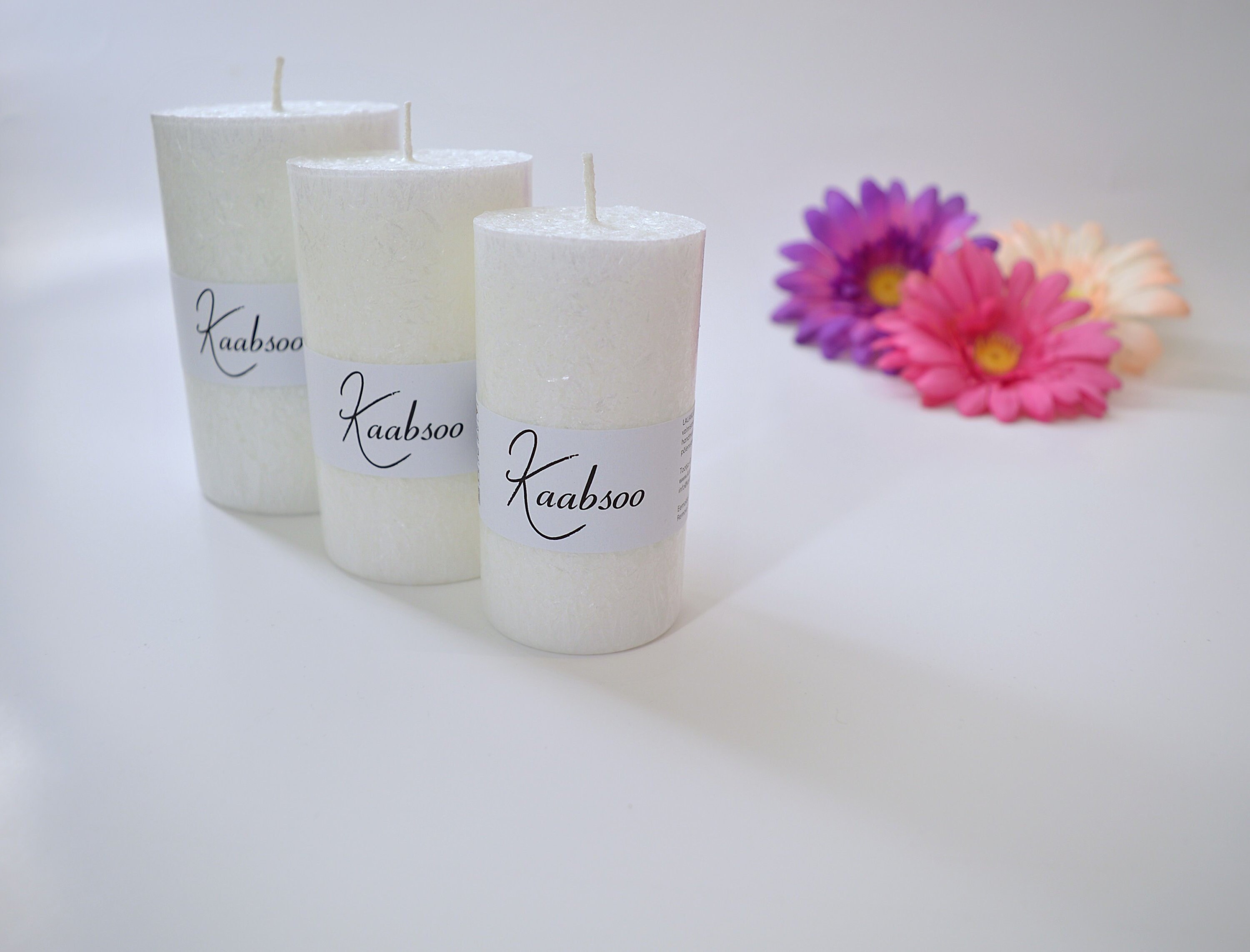 White Cobweb Pillar Candle Soot Free Nontoxic Unscented Etsy