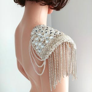 Shiny Handmade Jacket Jewelry, Costume Shoulder Accessories