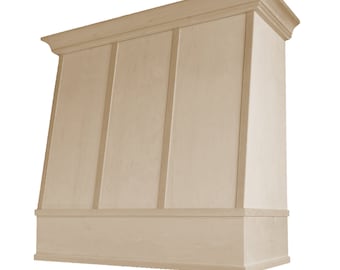 Angled Style Range Hood with Strapping