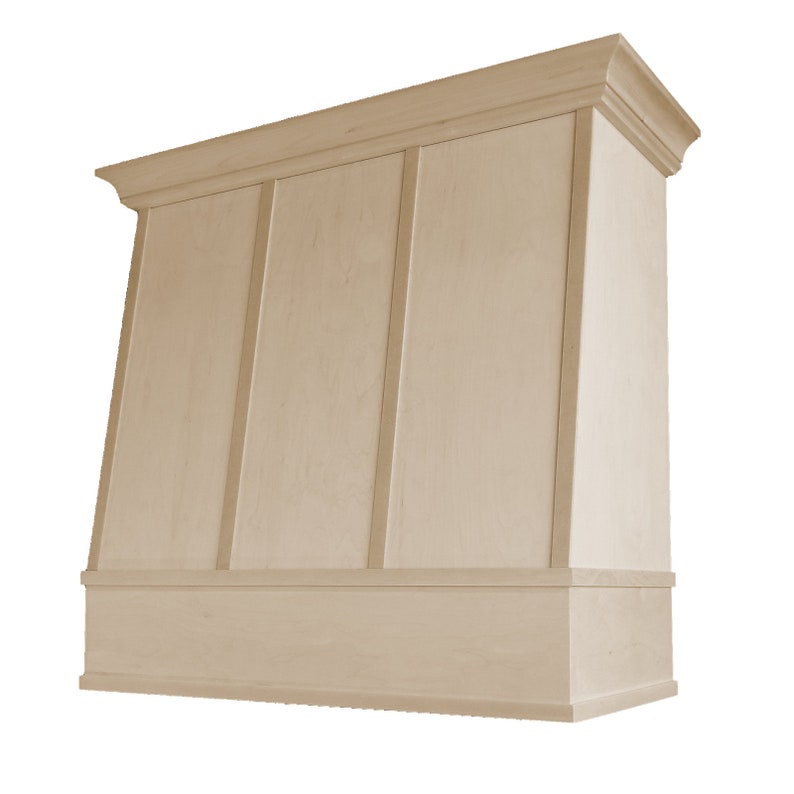 Angled Style Range Hood With Strapping and a Strap Trim Etsy