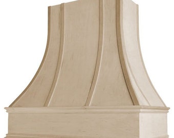 Epicurean Curved Style Range Hood with Strapping