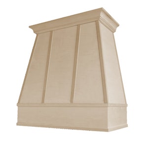 Tapered Style Range Hood with Strapping