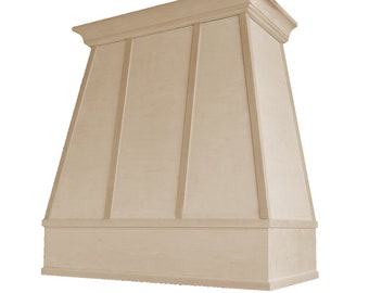 Tapered Style Range Hood with Strapping