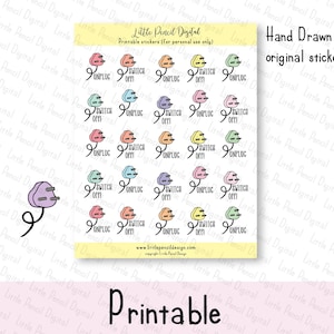 Puede incluir: Pegatinas imprimibles con ilustraciones dibujadas a mano de enchufes eléctricos en varios colores pastel. Cada enchufe tiene las palabras "Desconectar" y "Apagar". Las pegatinas son para uso personal.