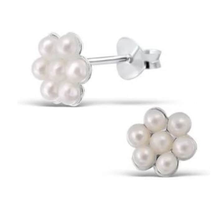 Gioielli Donna BAMOER Orecchini A Perno In Argento Sterling 925 BAMOER - Forma Rotonda Con Zirconi, Senza Nickel, Perle Finte Brillanti Orecchini BAMOER Zirconi - Foto 10