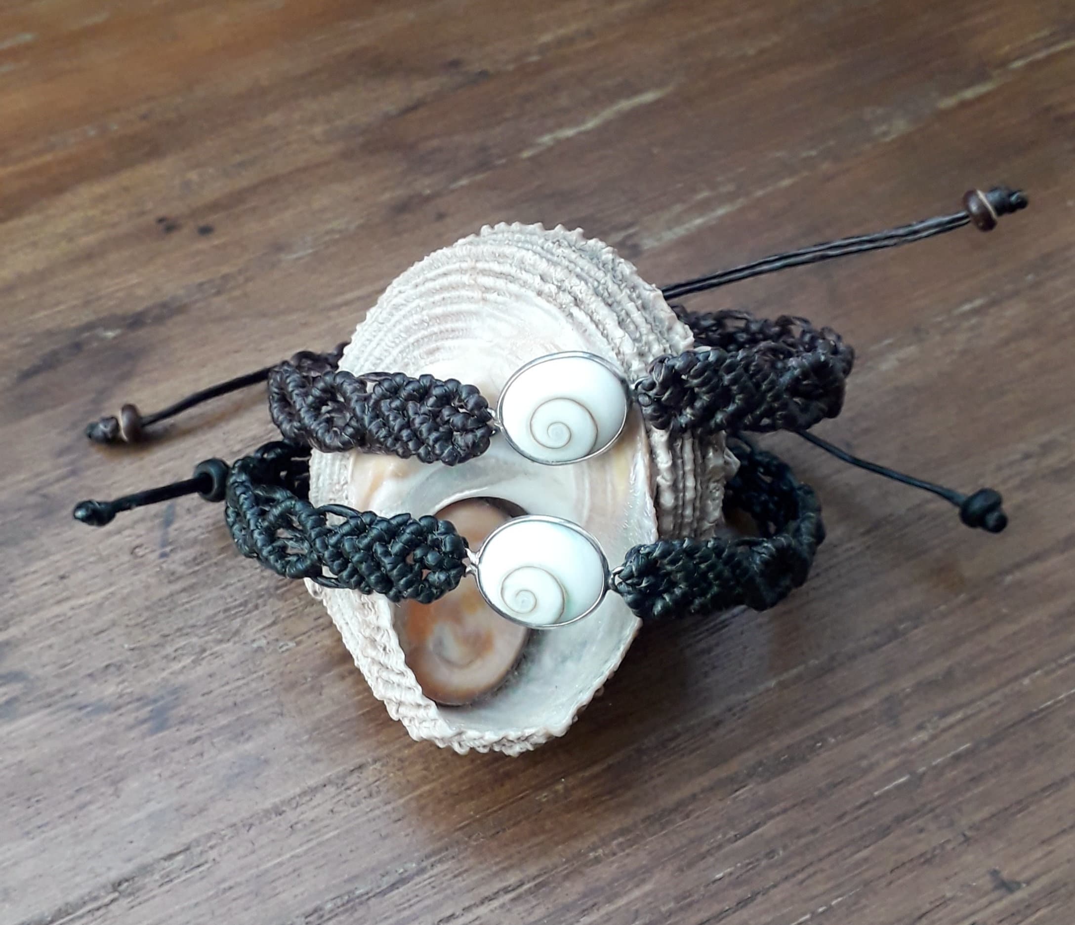 Bracciale In Argento Con Occhio Di Santa Lucia In Macramè – Regolabile, Fatto A Mano, Unisex, Colori Vari