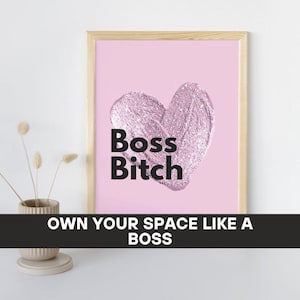 Boss Babe Poster – Minimalistischer, femininer Wandkunst – A2 Sofort-Download (42 x 59,4 cm)