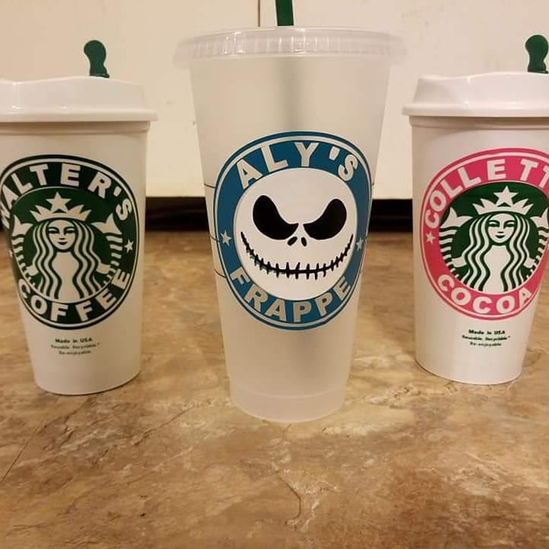 Cricut Custom Made Cups Ceramic Mugs and Starbucks Cups - Etsy