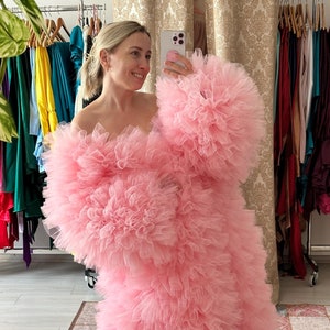 Andrea coat in color MY108 Long sleeves Gender-Neutral Adult Clothing Art Show Costume Met Gala dress Red carpet Party LGBTQ Custom colors