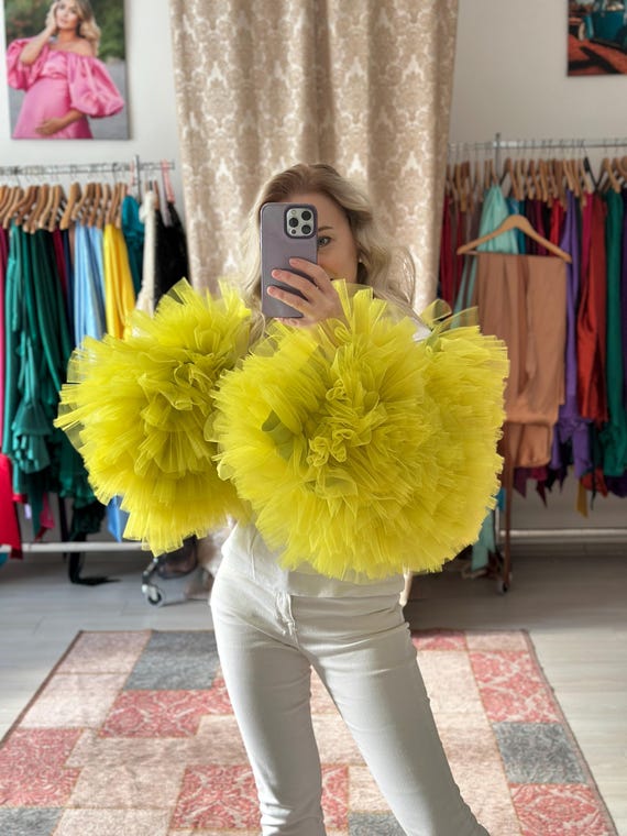 Andrea Bolero in Unique Bitter Lemon Color One Size XS-L - Main Image