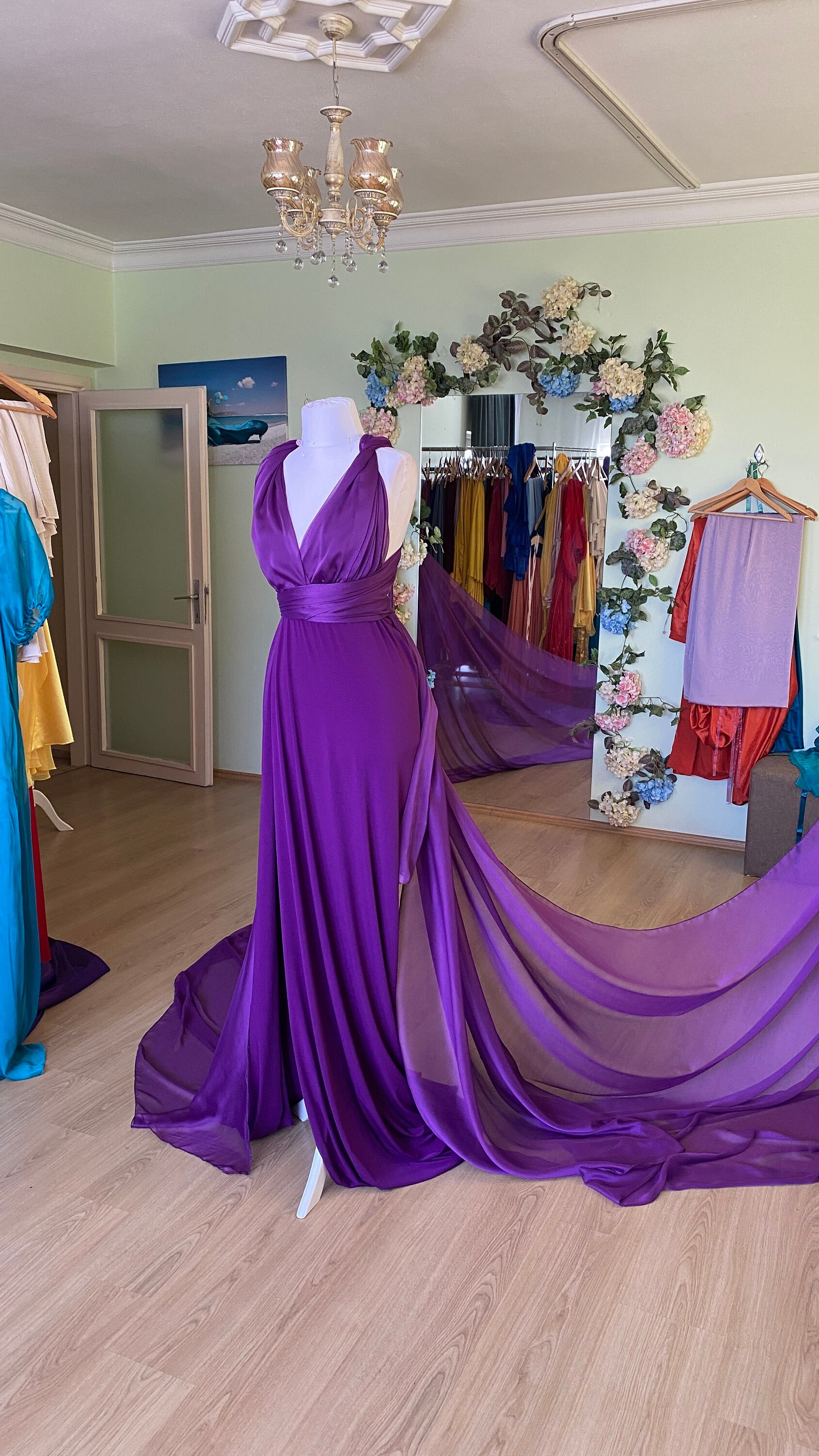 Show me purple clearance dresses