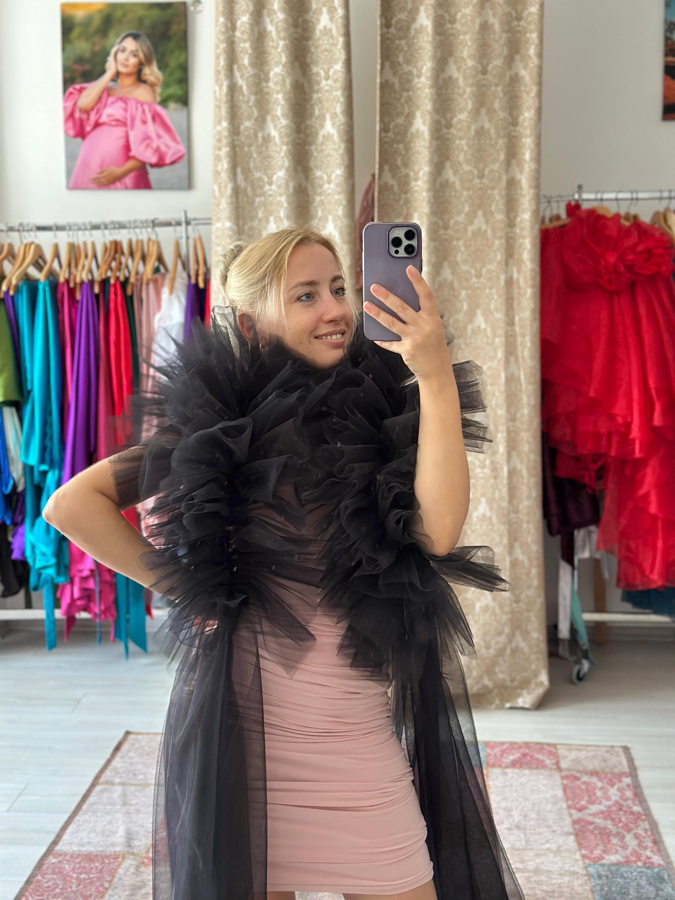 【新品未使用】MURRAL embroidered tulle cardigan 別注embroidered tulle cardigan(FREE WHITE): MURRAL: WOMENS