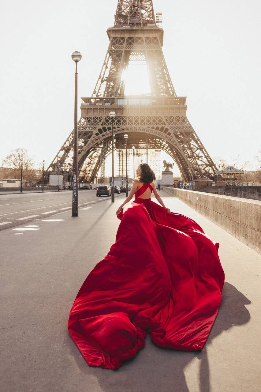 Red Engagement Gown
