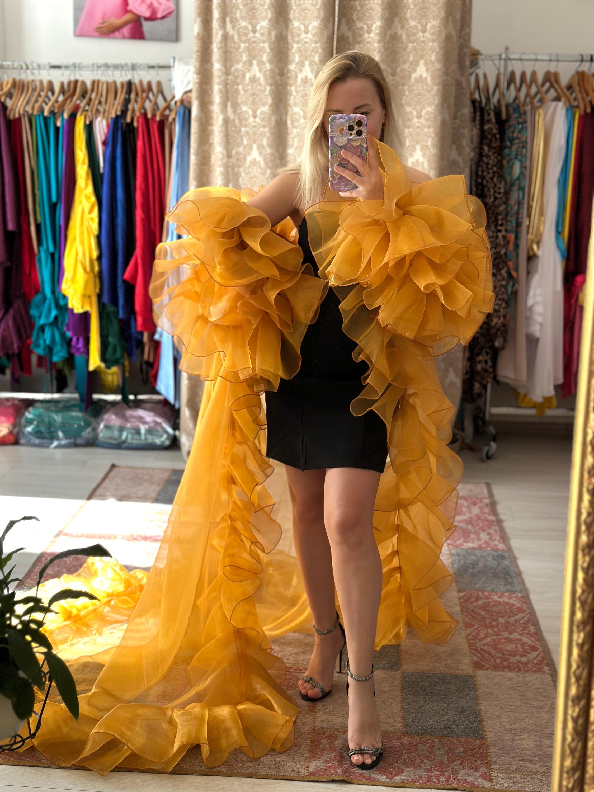 Gold Cape Dress - Etsy Gold Cape Dress - Etsy