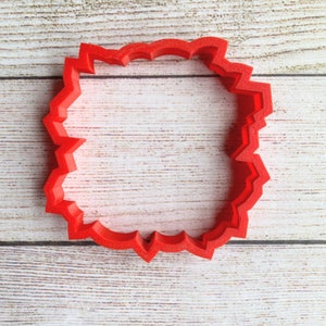 Floral Wooden Plaque Cookie Cutter