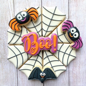 Bandeja de corte de galletas de telaraña / Fuente de corte de galletas de Halloween