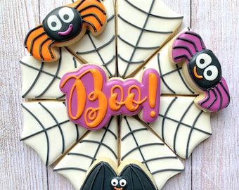 Spiderweb Cookie Cutter Platter/Halloween Cookie Cutter Platter