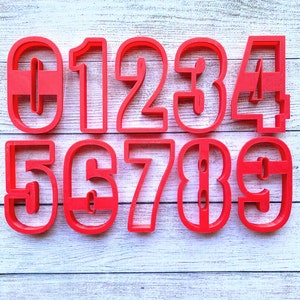 Number Set A Cookie Cutters