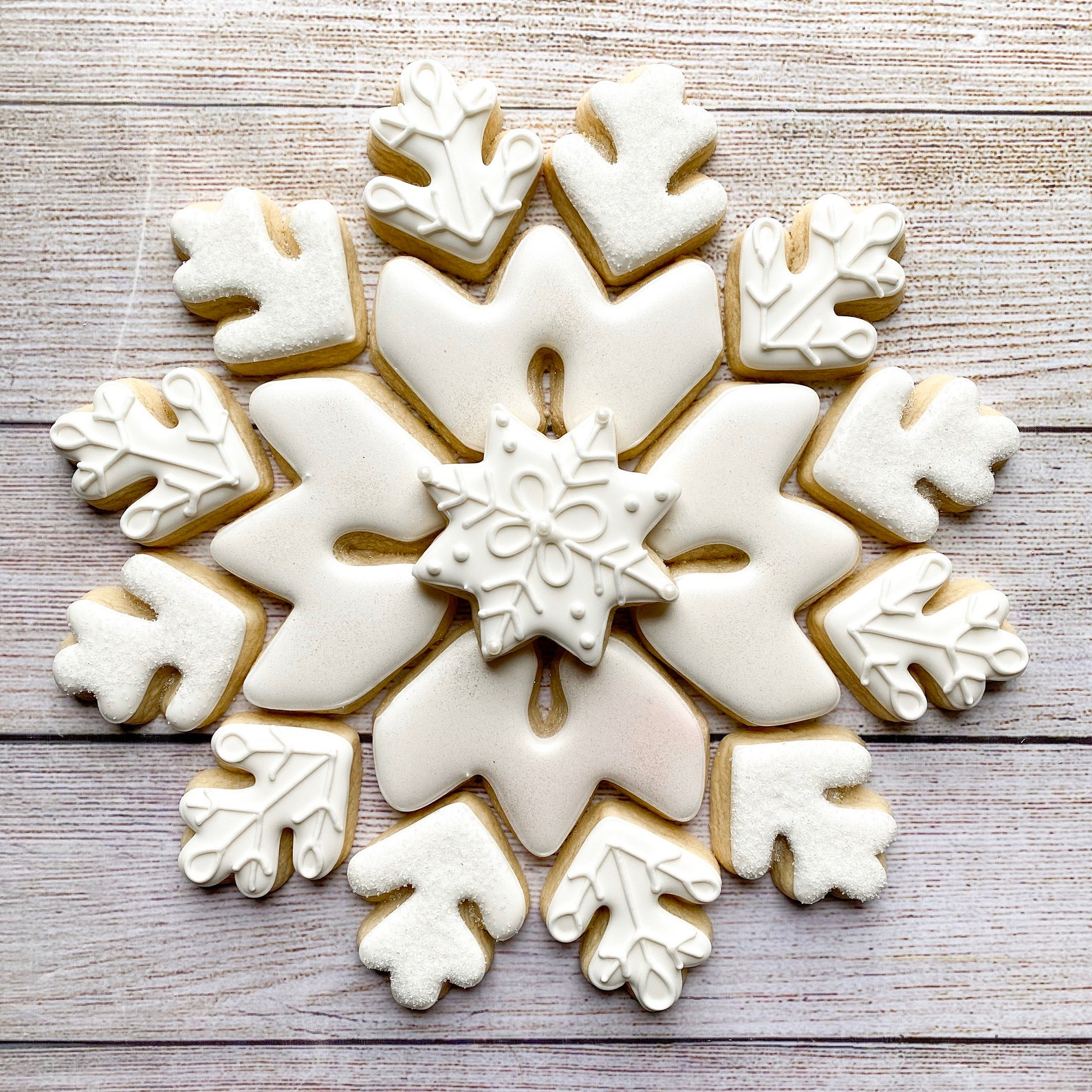 Snowflake Cookie Cutter Platter Etsy