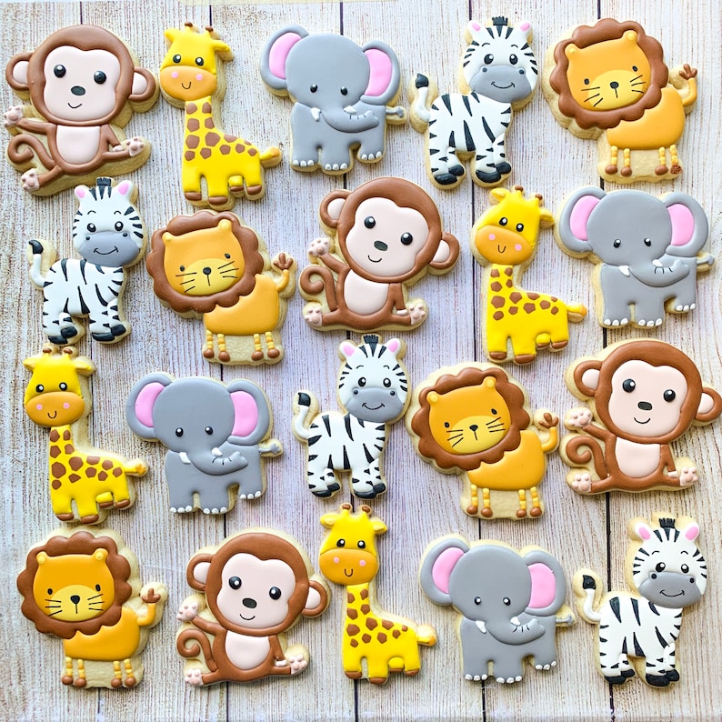 safari animal cookie stencils