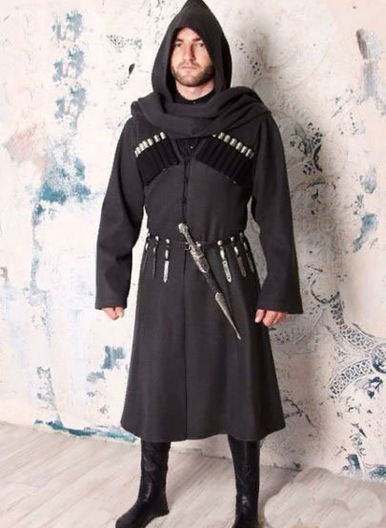 Georgian Clothing Circassian Woolen and Bashlyk Cossack Chokha | Etsy