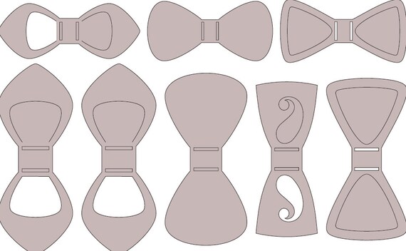 Download Vector Plan Tie Butterfly Cut Template Pattern Laser Cutting Etsy